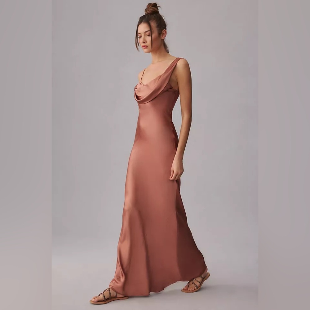 Reformation Ronda Silk Dress